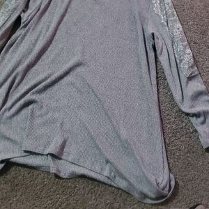 Premise Gray Long Sleeve Blouse